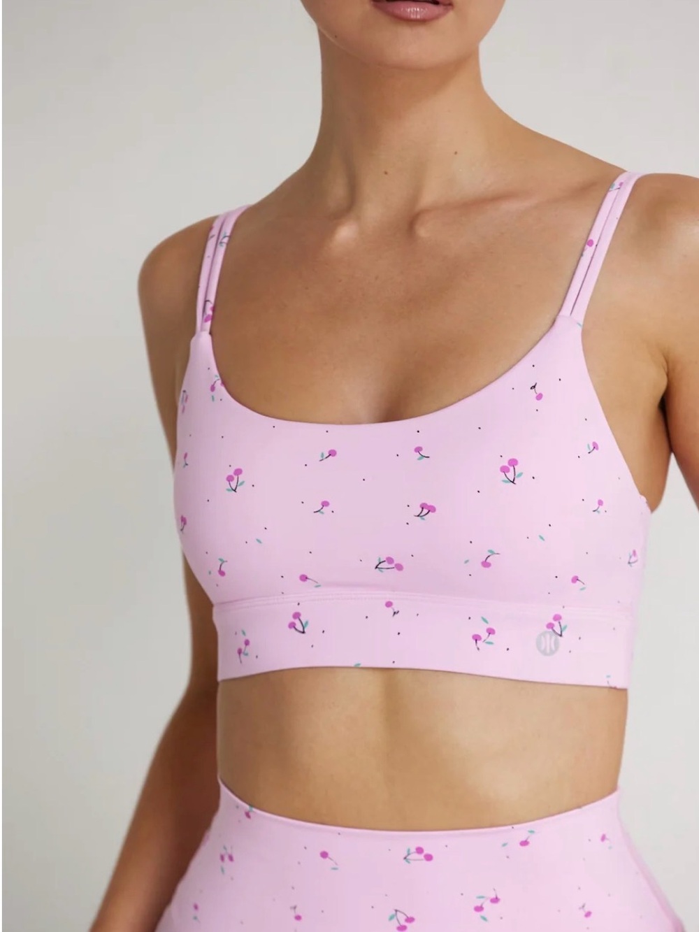 Astoria Luxe Blossom Sports Bra- Cherry